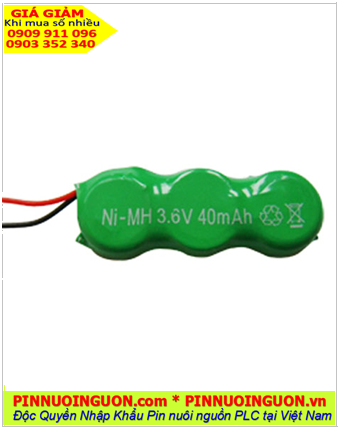 Pin sạc NIMH 3/V40H Rechargeable Battery 3,6V-40mAh nuôi nguồn CMOS - PLC | hàng có sẳn